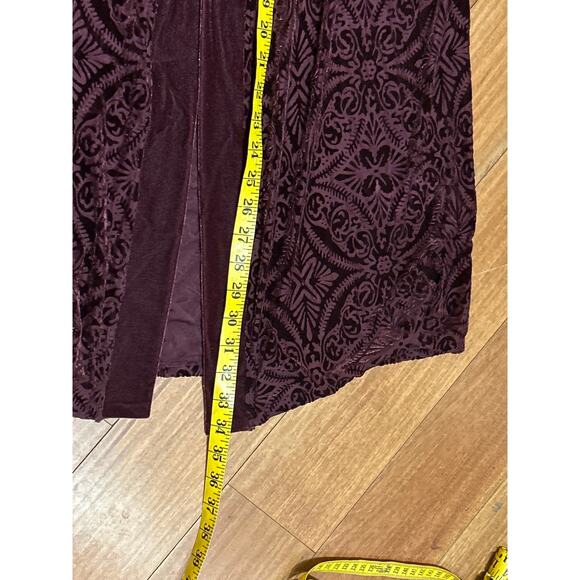 NWT Soma Merlot Velvet Burnout Kimono - Picture 8 of 8
